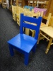 modrá  židle